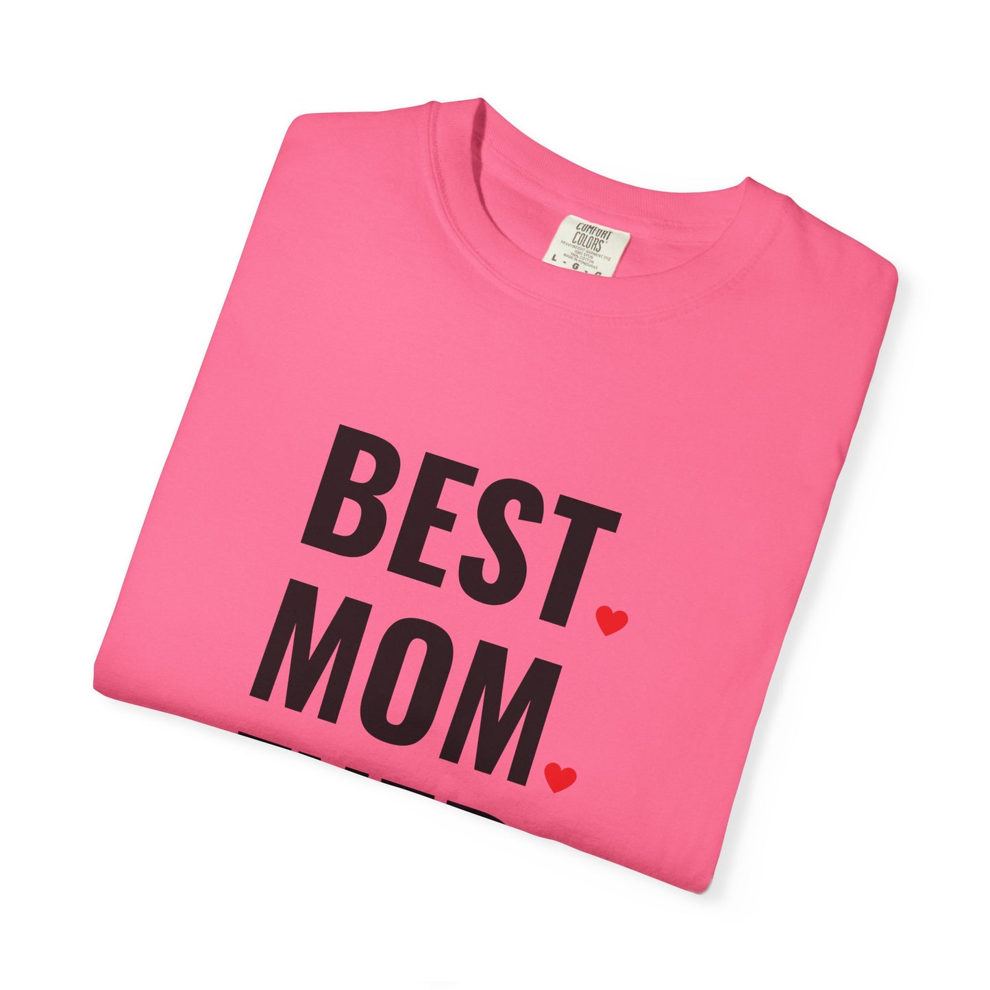 Best Mom Ever Hearts Oversized T-shirt