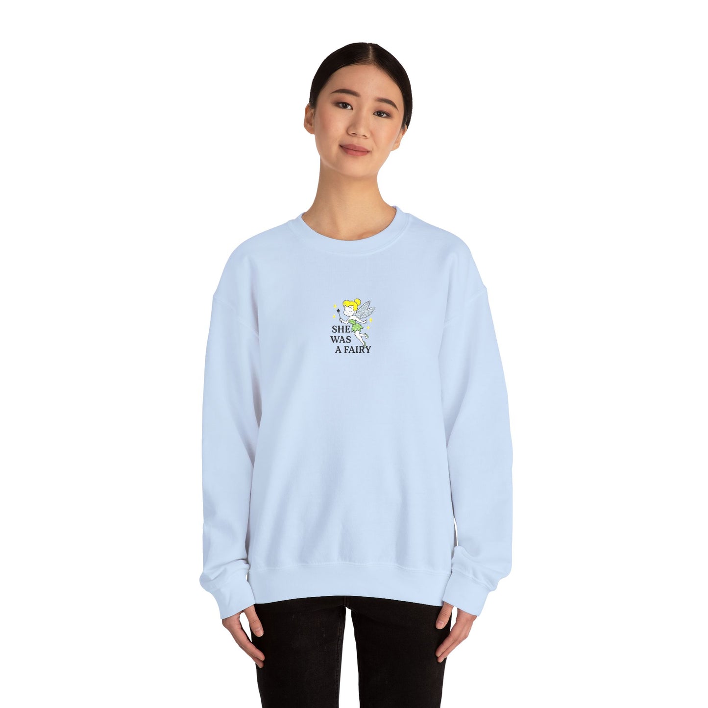 She Was a Fairy Embroidered Crewneck Sweatshirt