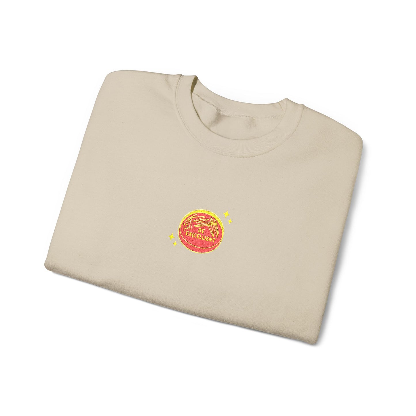 Be Excellent Embroidered Crewneck Sweatshirt