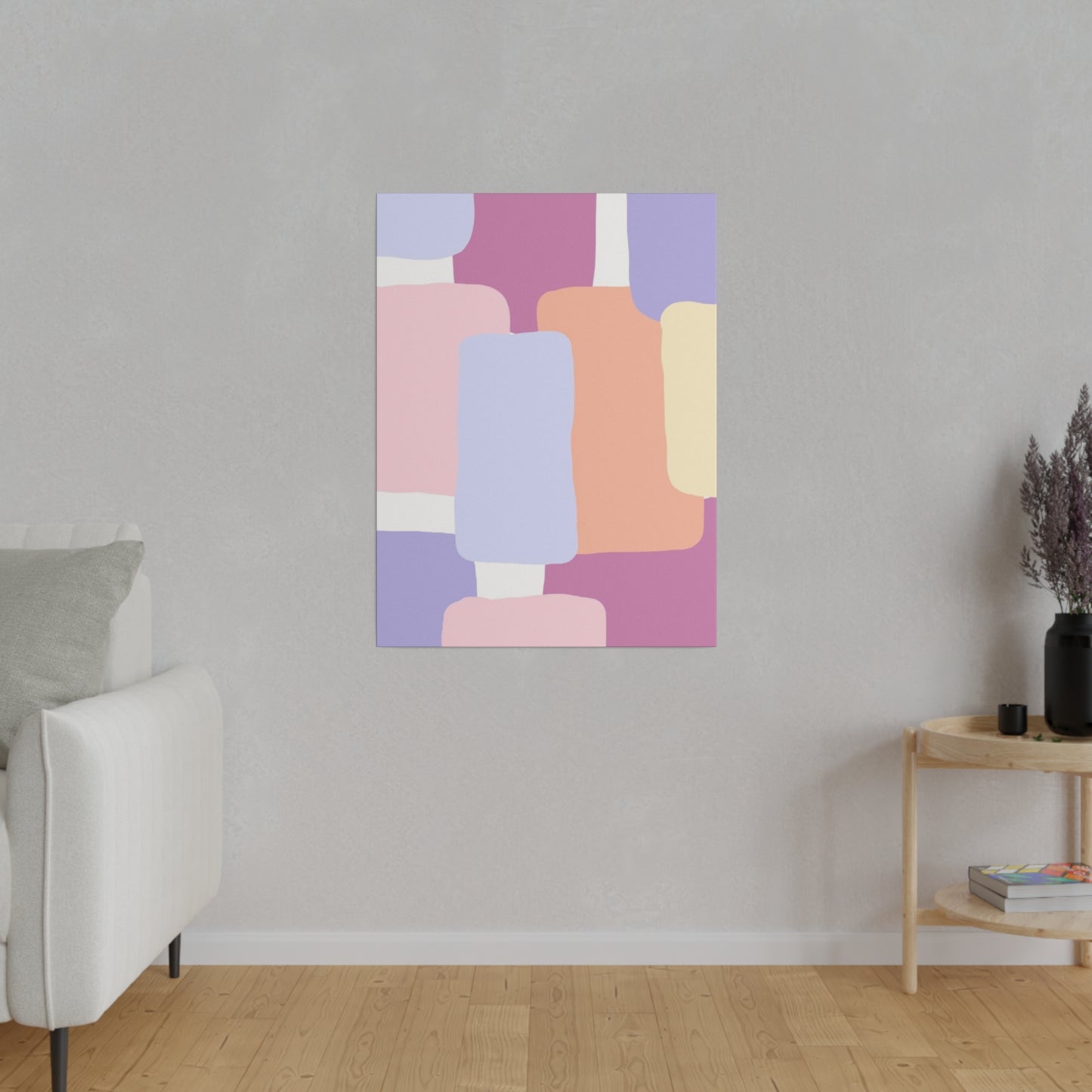 Technicolor Beat Matte Canvas, Stretched