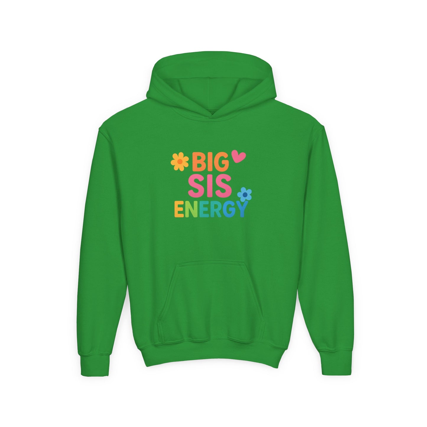 Big Sis Energy Kids Youth Hoodie