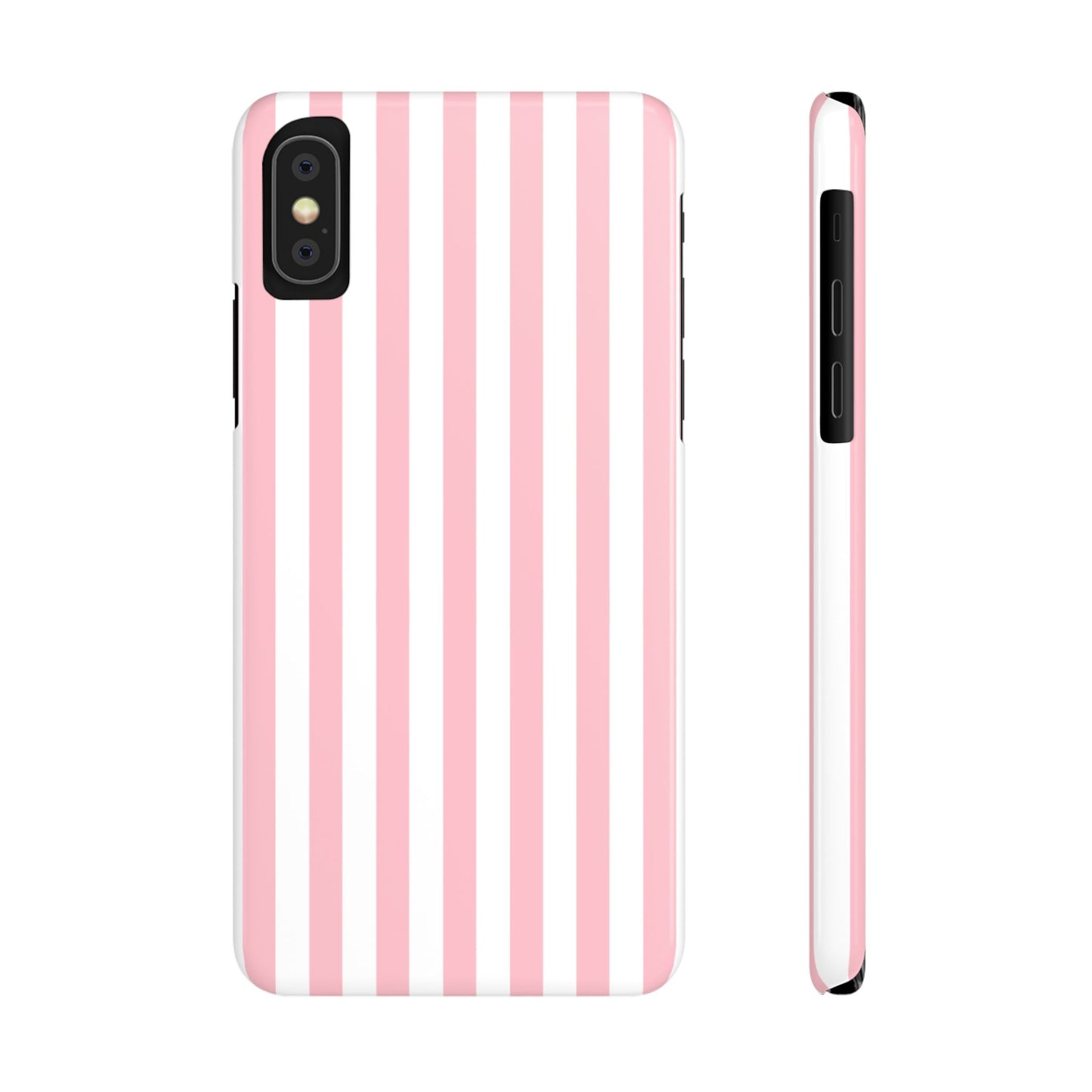 Pink Striped Summer Slim iPhone Case