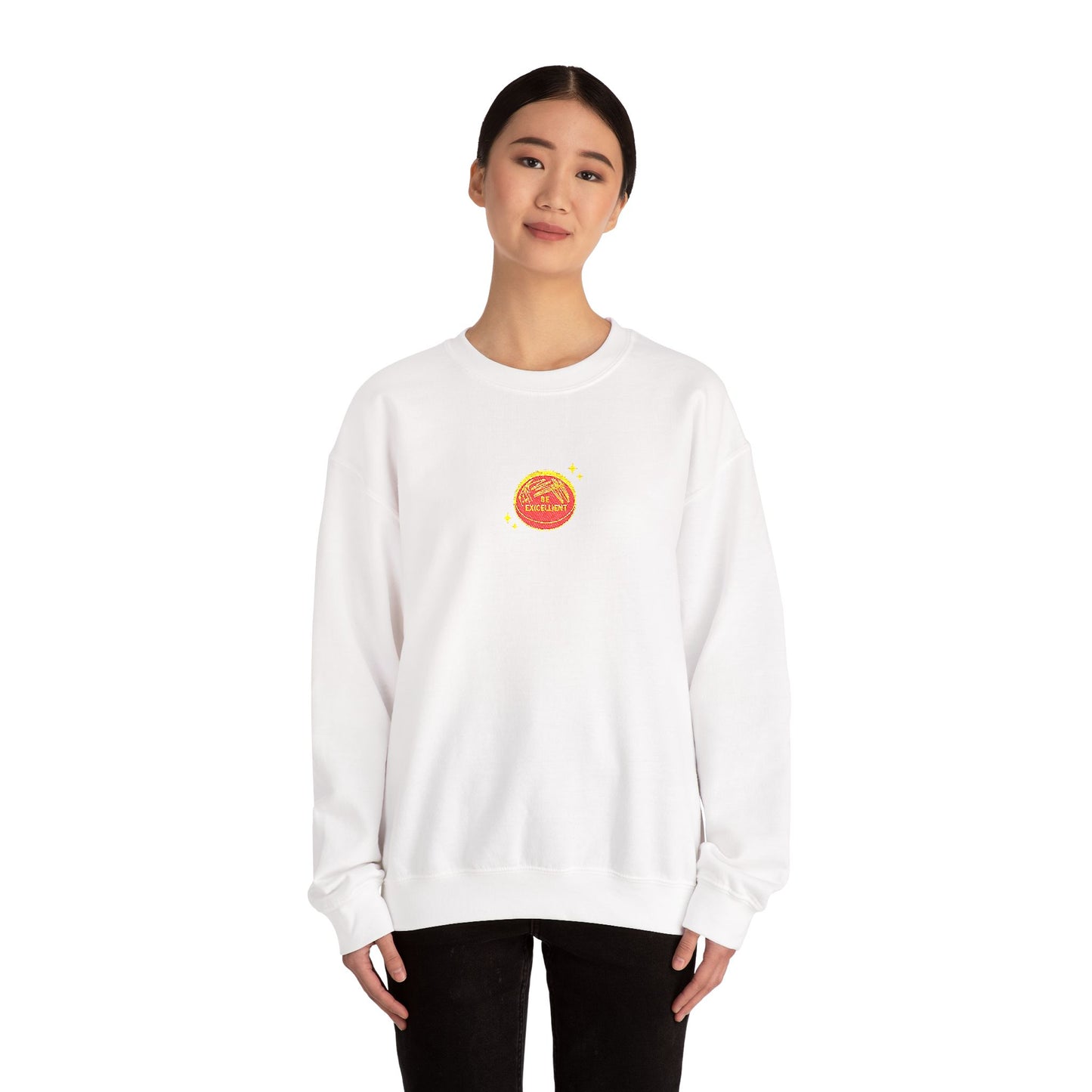 Be Excellent Embroidered Crewneck Sweatshirt