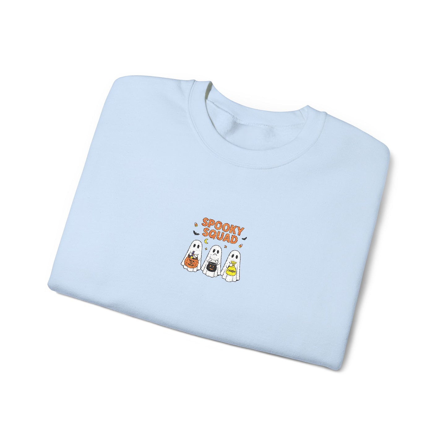 Spooky Squad Trick or Treat Embroidered Crewneck Sweatshirt