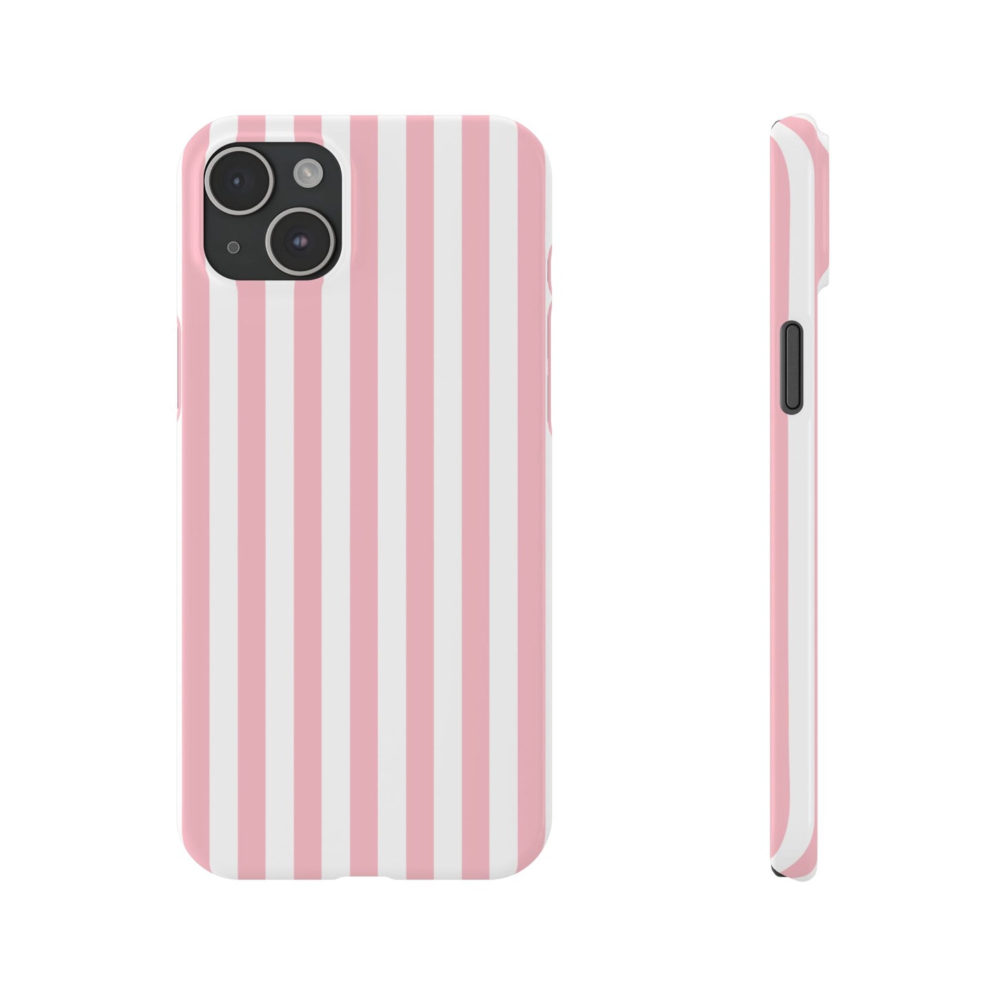 Pink Striped Summer Slim iPhone Case