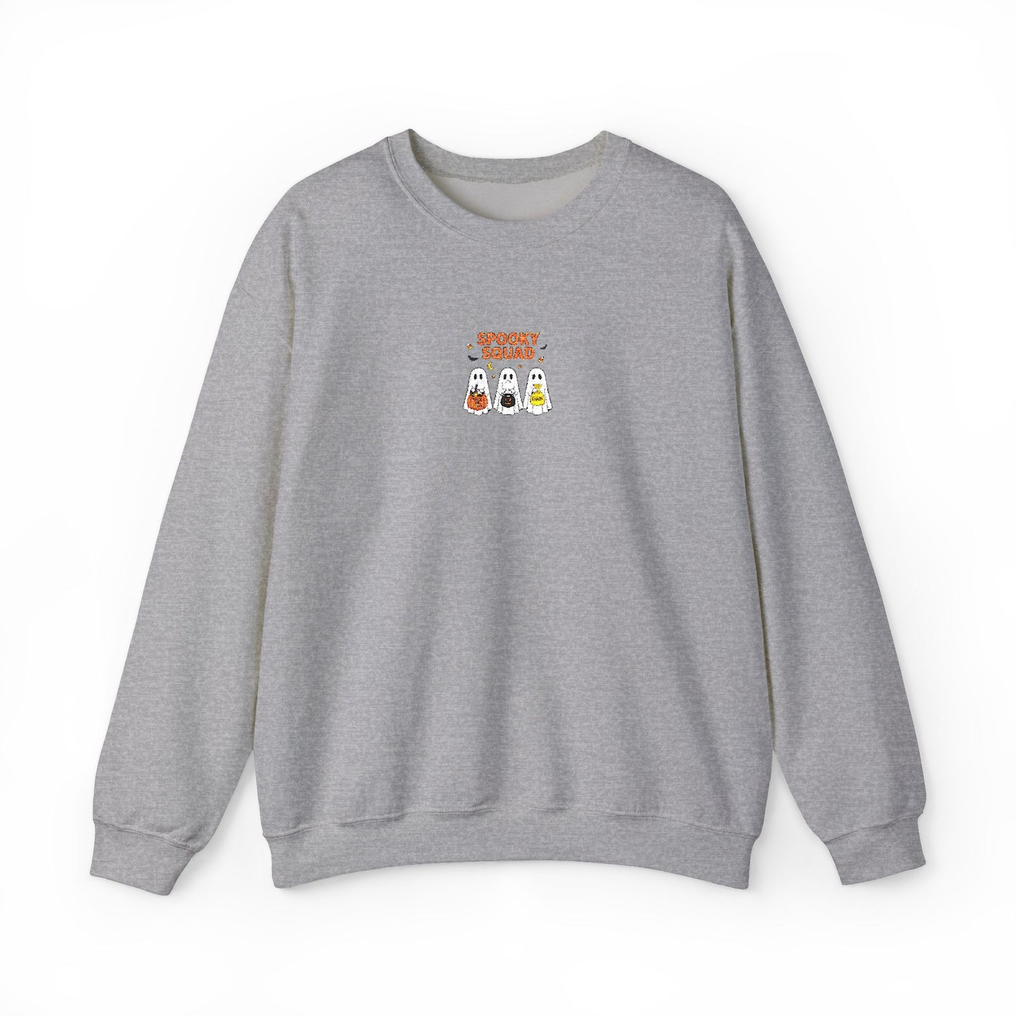 Spooky Squad Trick or Treat Embroidered Crewneck Sweatshirt