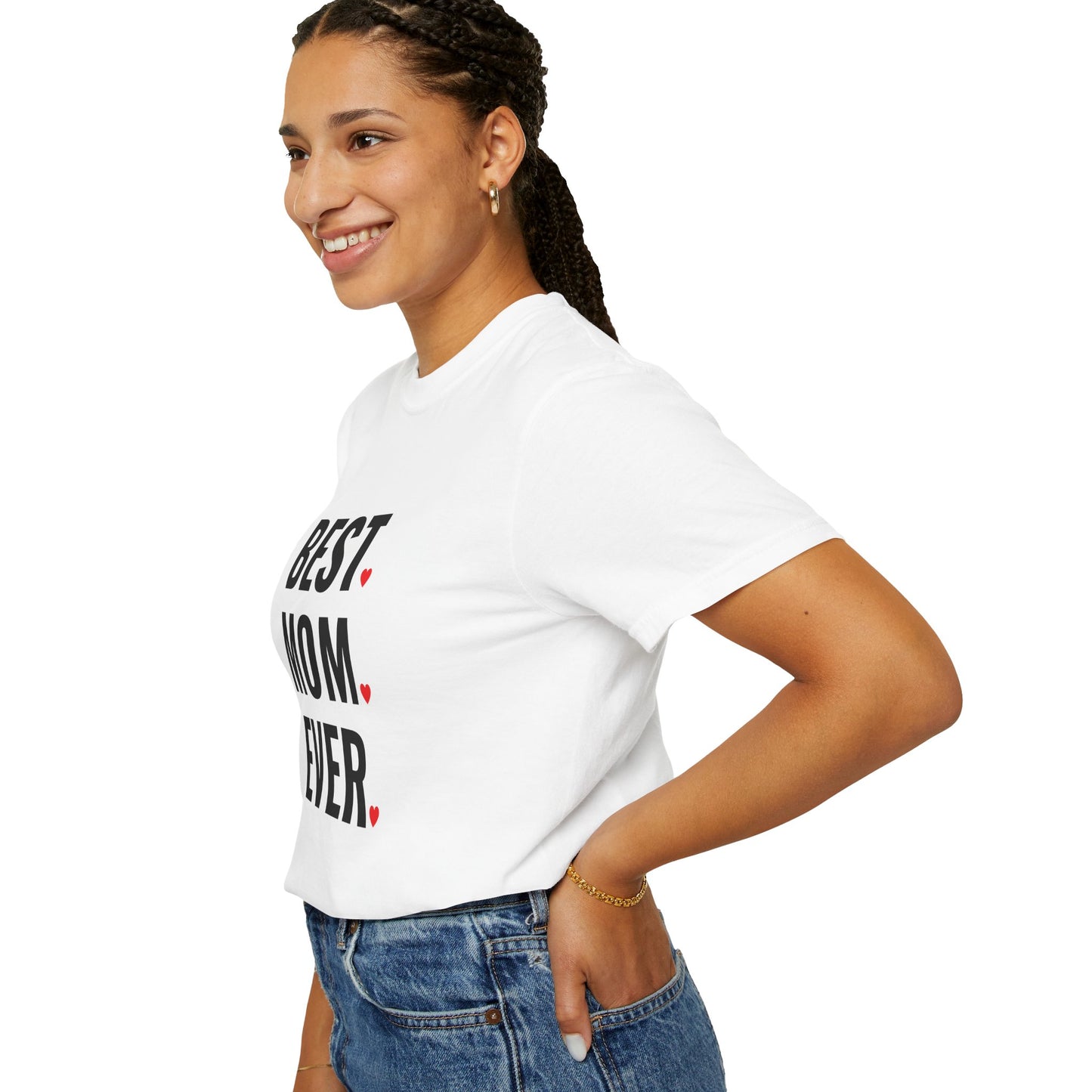 Best Mom Ever Hearts Oversized T-shirt