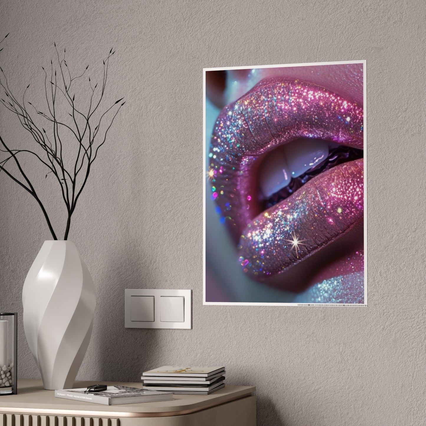 Glitter Lip Gloss Poster
