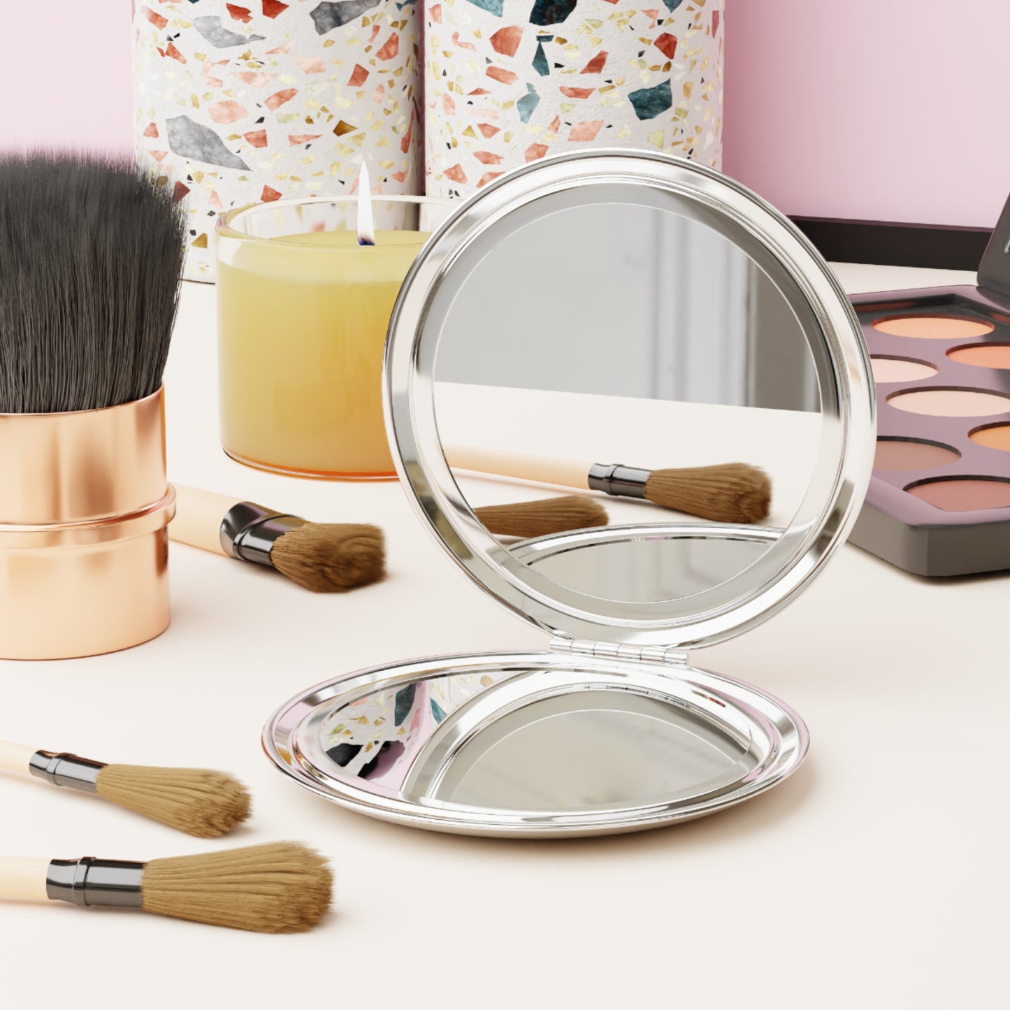 Don't Touch Me Heart Compact Mirror