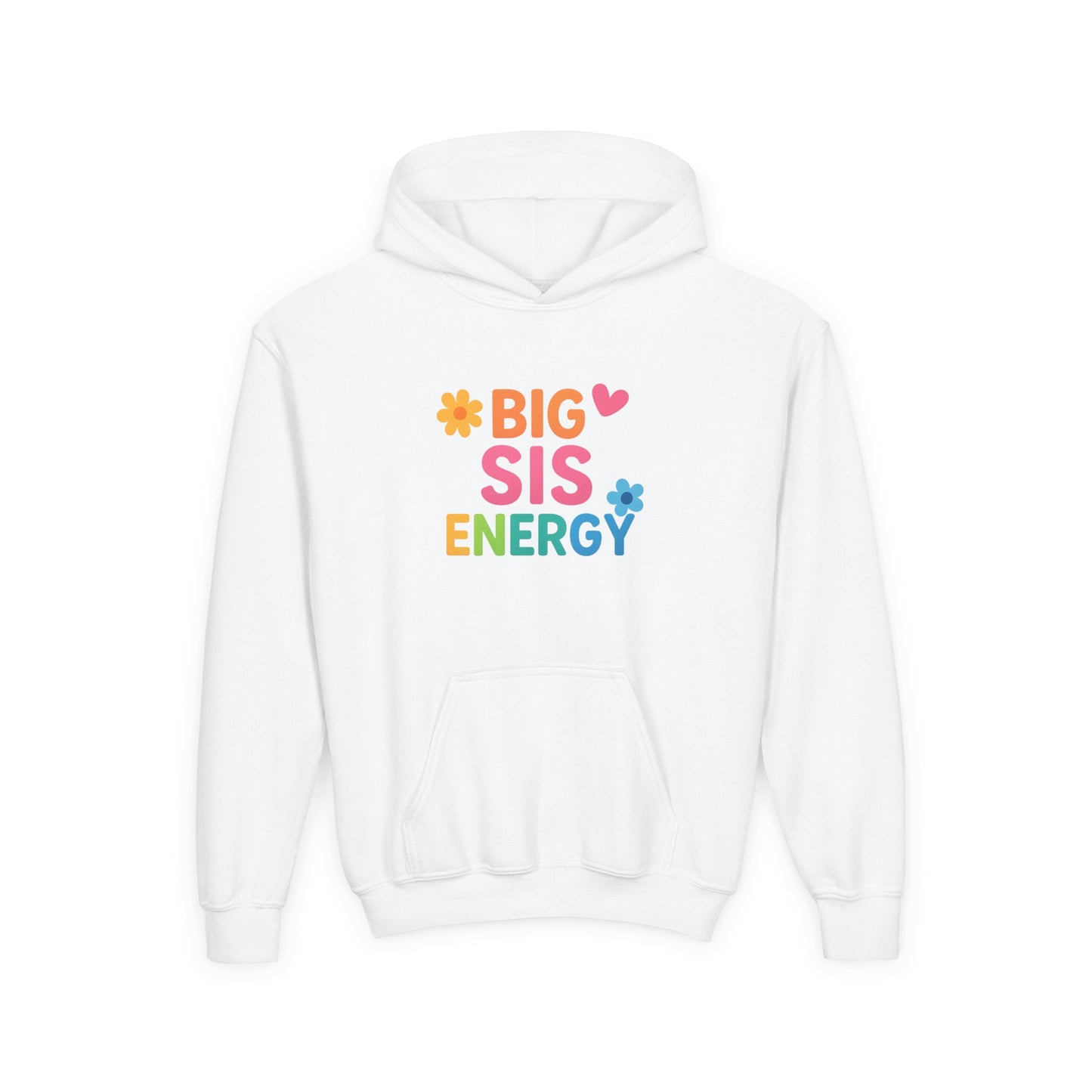 Big Sis Energy Kids Youth Hoodie