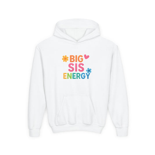 Big Sis Energy Kids Youth Hoodie