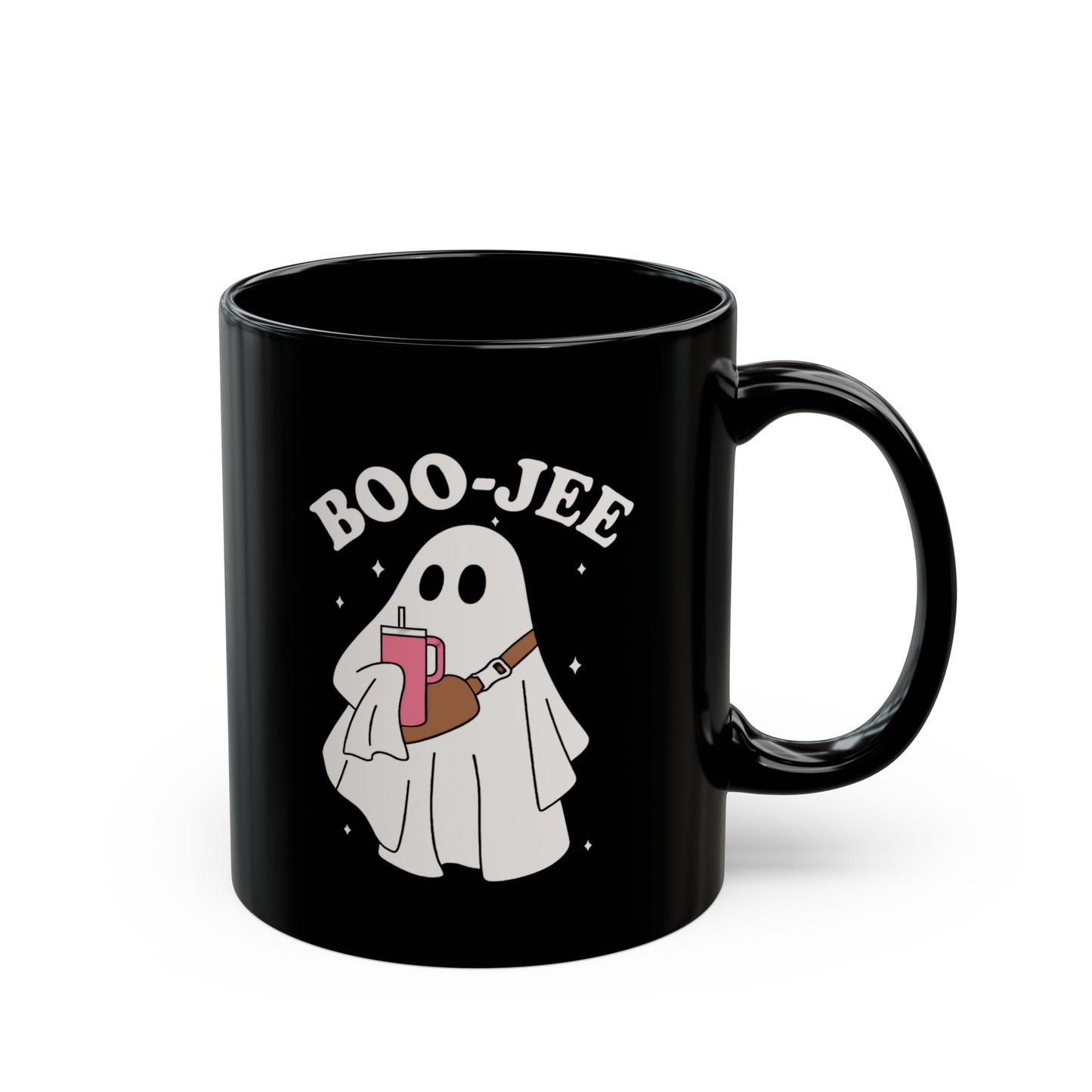 Boujee Ghost Black Mug (11oz, 15oz)