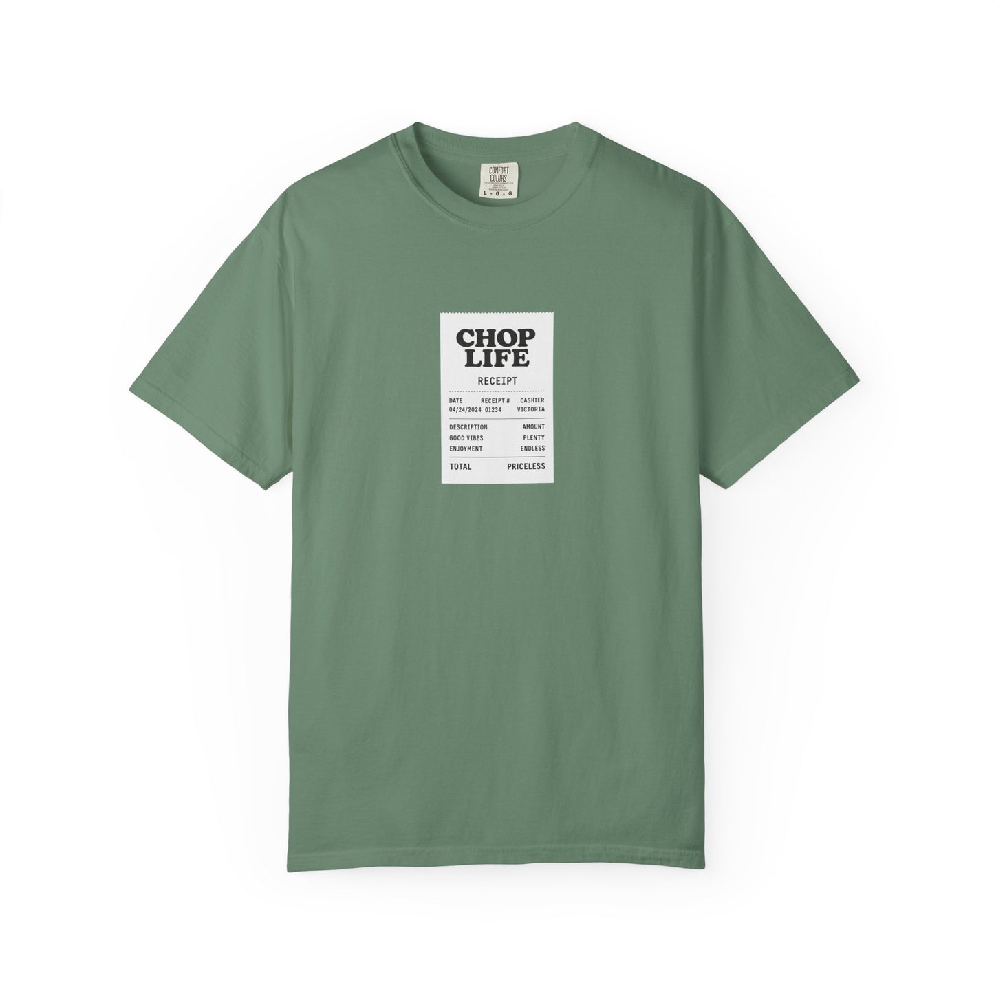 Chop Life Receipt Oversized T-shirt