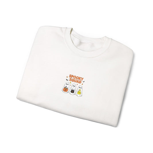 Spooky Squad Trick or Treat Embroidered Crewneck Sweatshirt