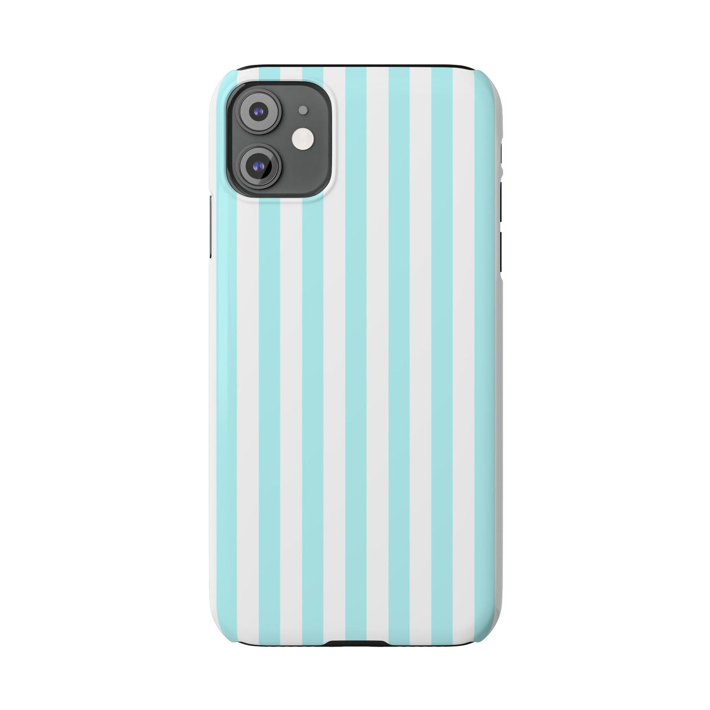 Blue Striped Summer Slim iPhone Case