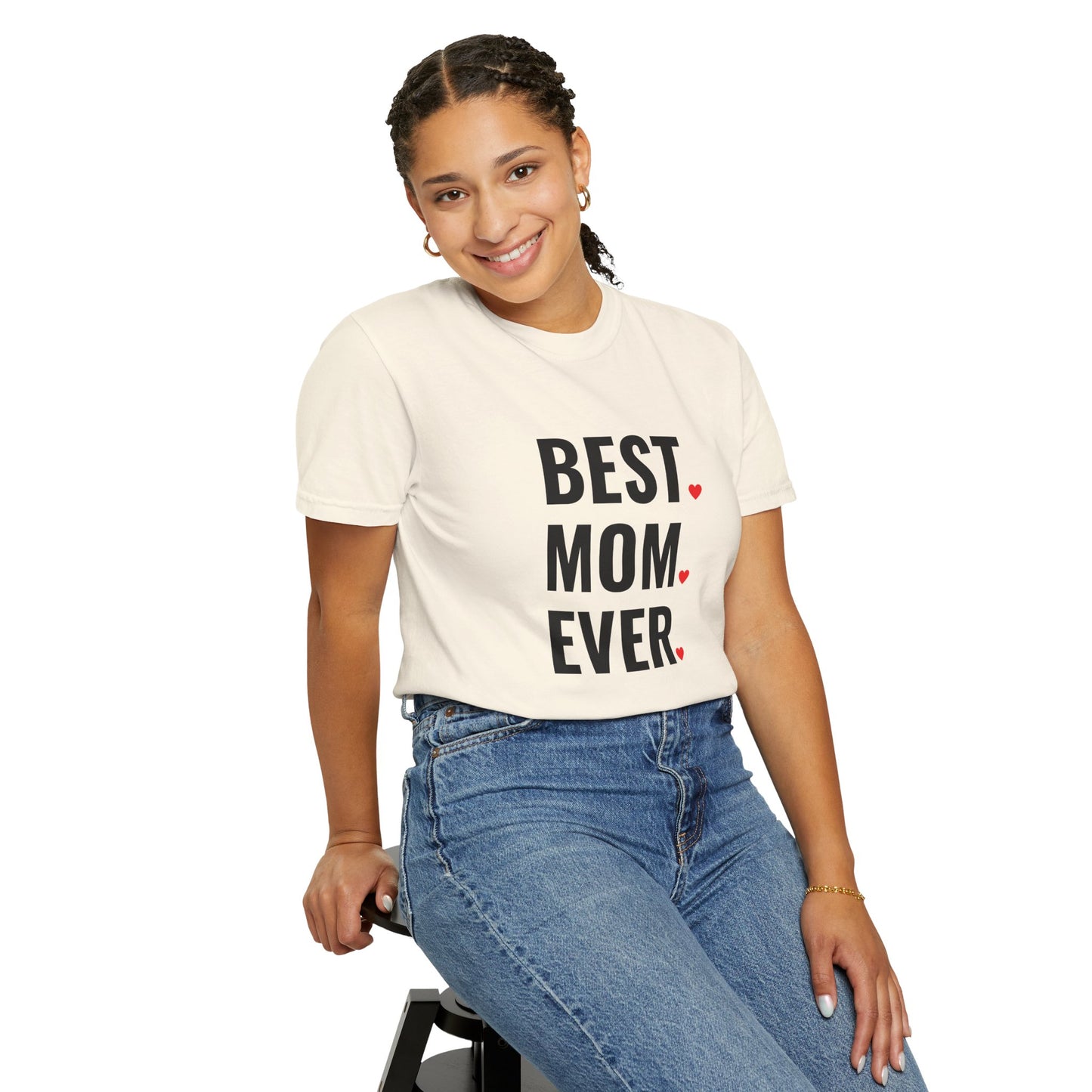 Best Mom Ever Hearts Oversized T-shirt