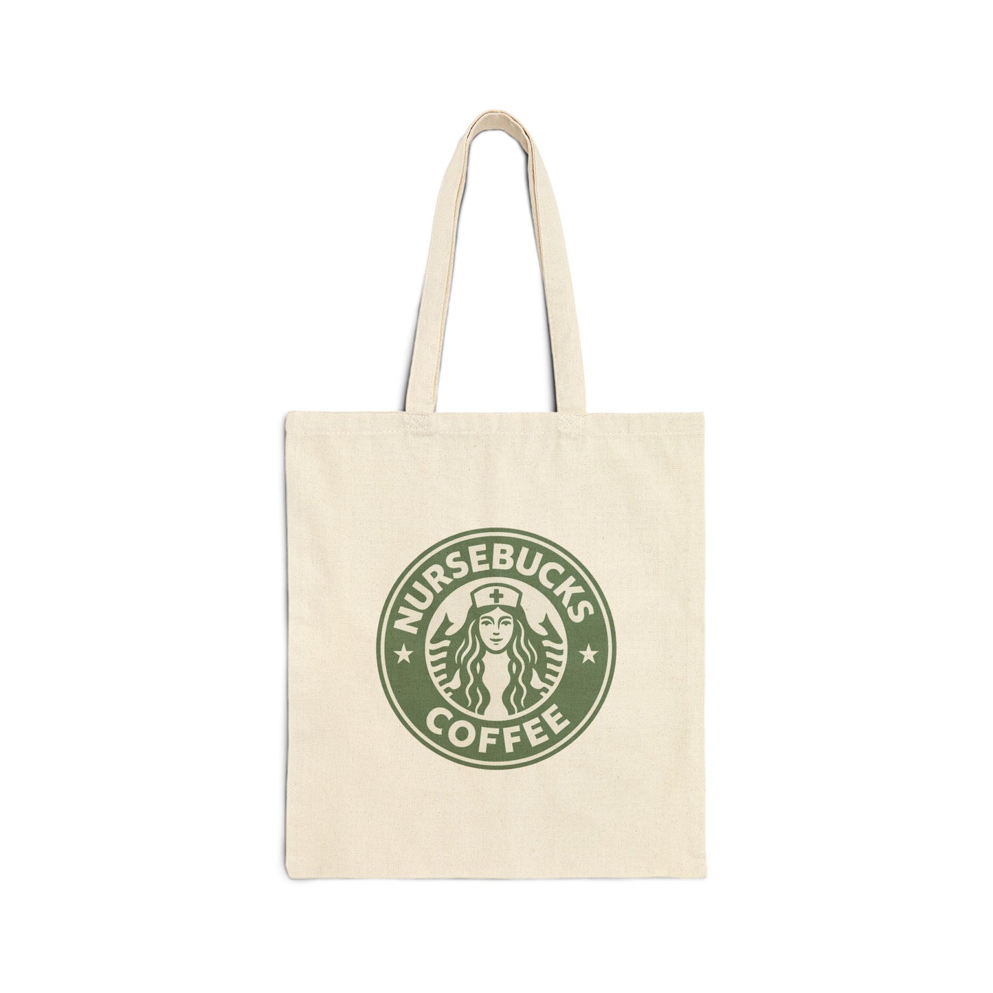 Nursebucks Coffee Cotton Canvas Tote Bag