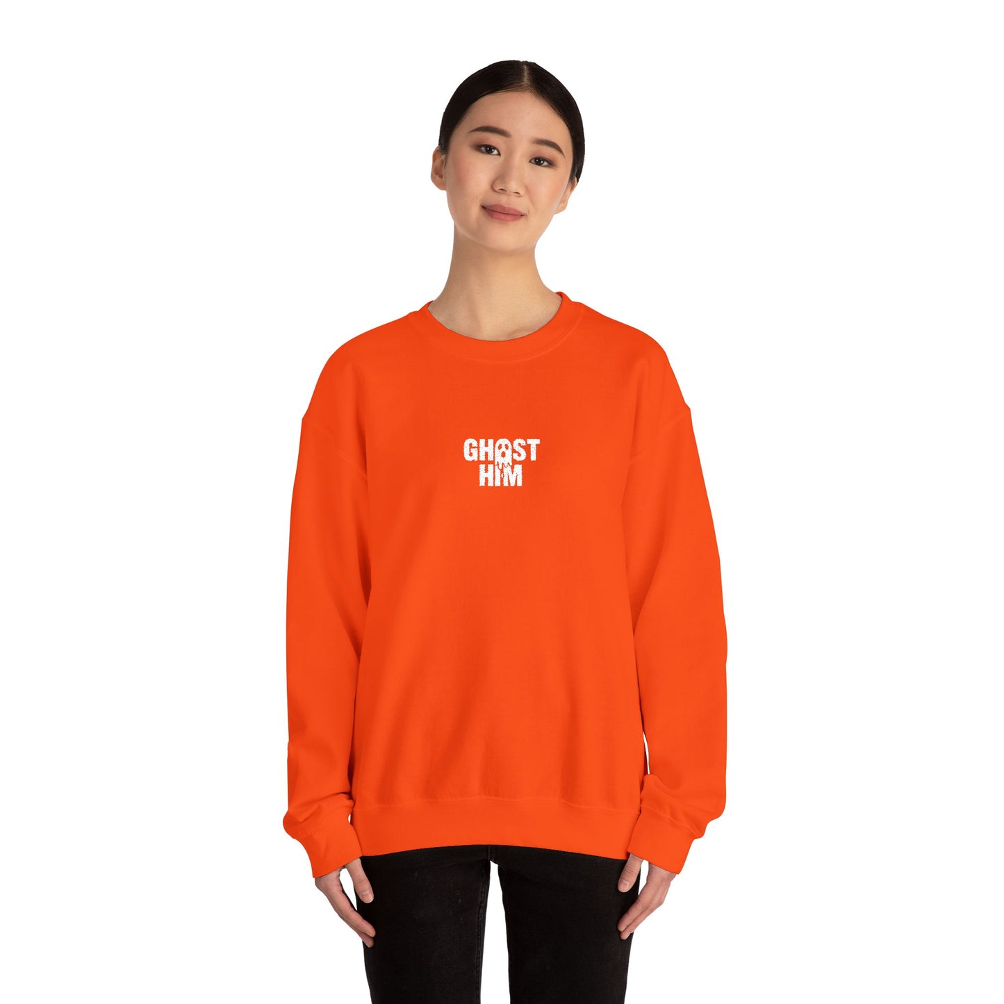 Ghost Him Embroidered Crewneck Sweatshirt