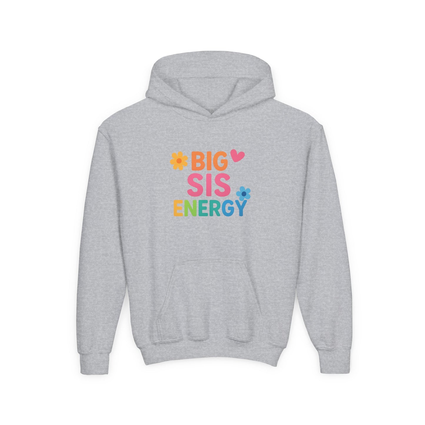 Big Sis Energy Kids Youth Hoodie