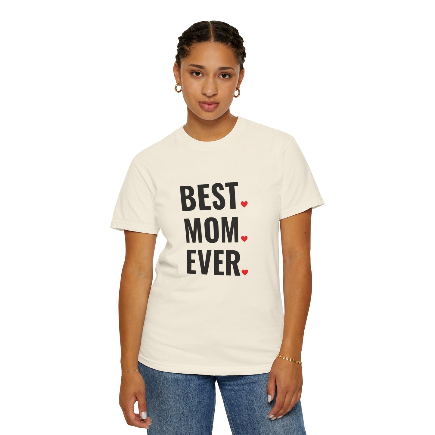 Best Mom Ever Hearts Oversized T-shirt