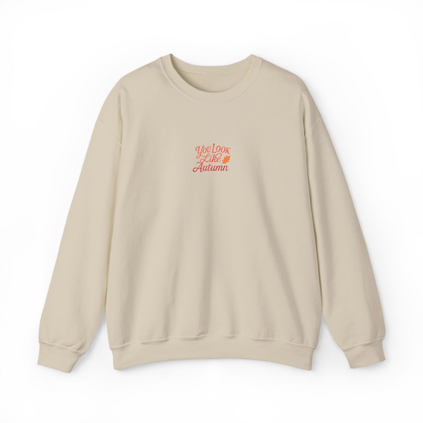 You Look Like Autumn Embroidered Crewneck Sweatshirt