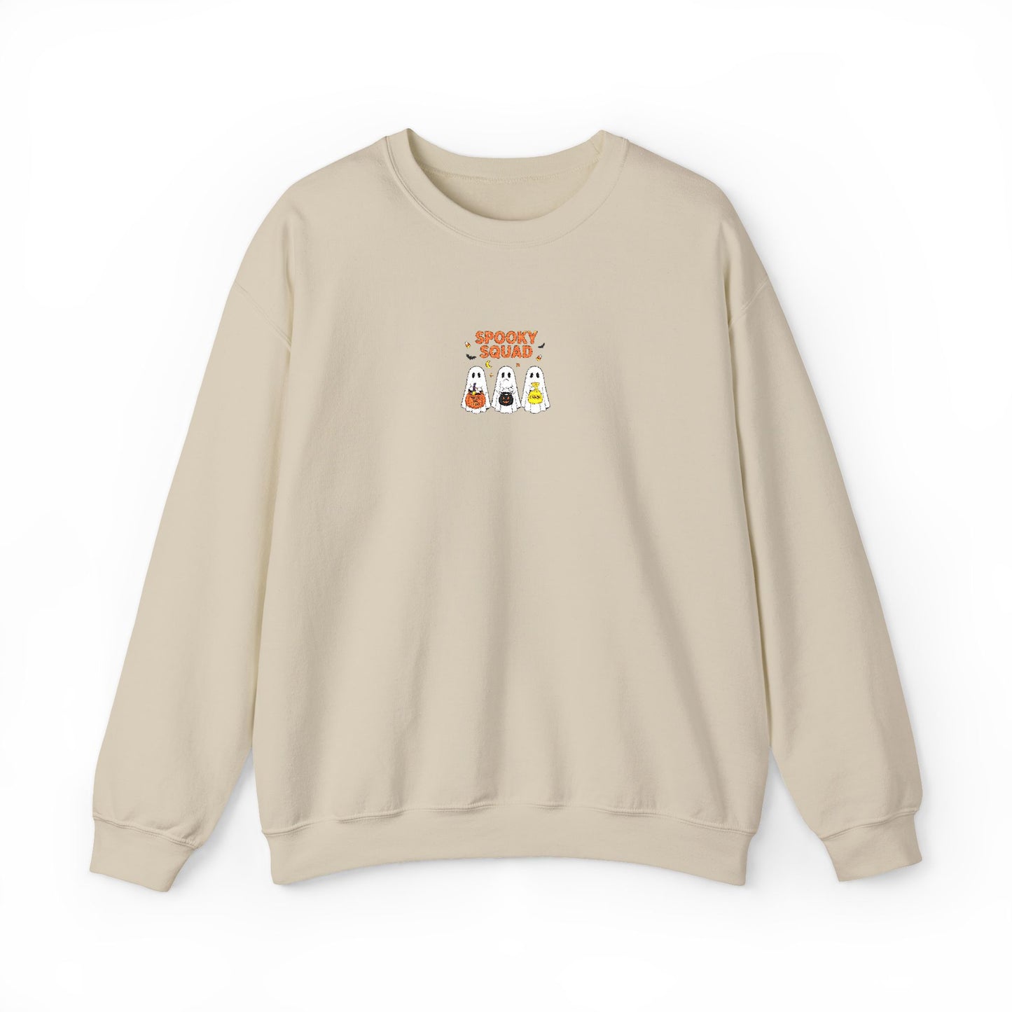 Spooky Squad Trick or Treat Embroidered Crewneck Sweatshirt