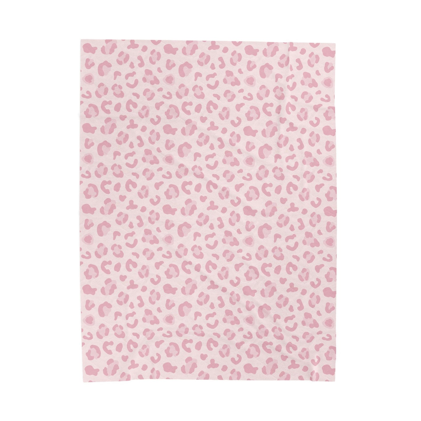 Pink Cheetah Velveteen Plush Blanket