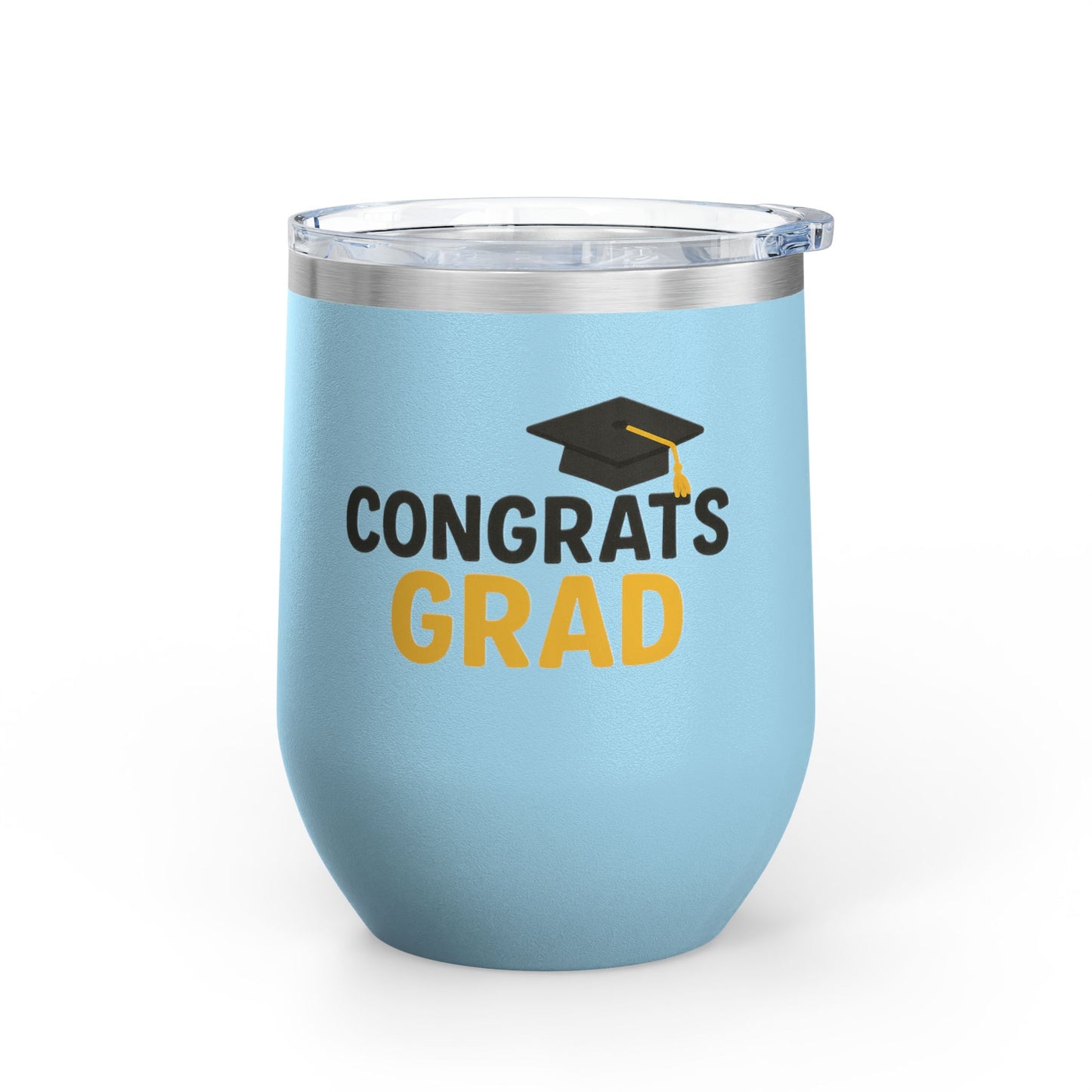 Congrats Grad Cap Graduation Wine Tumbler