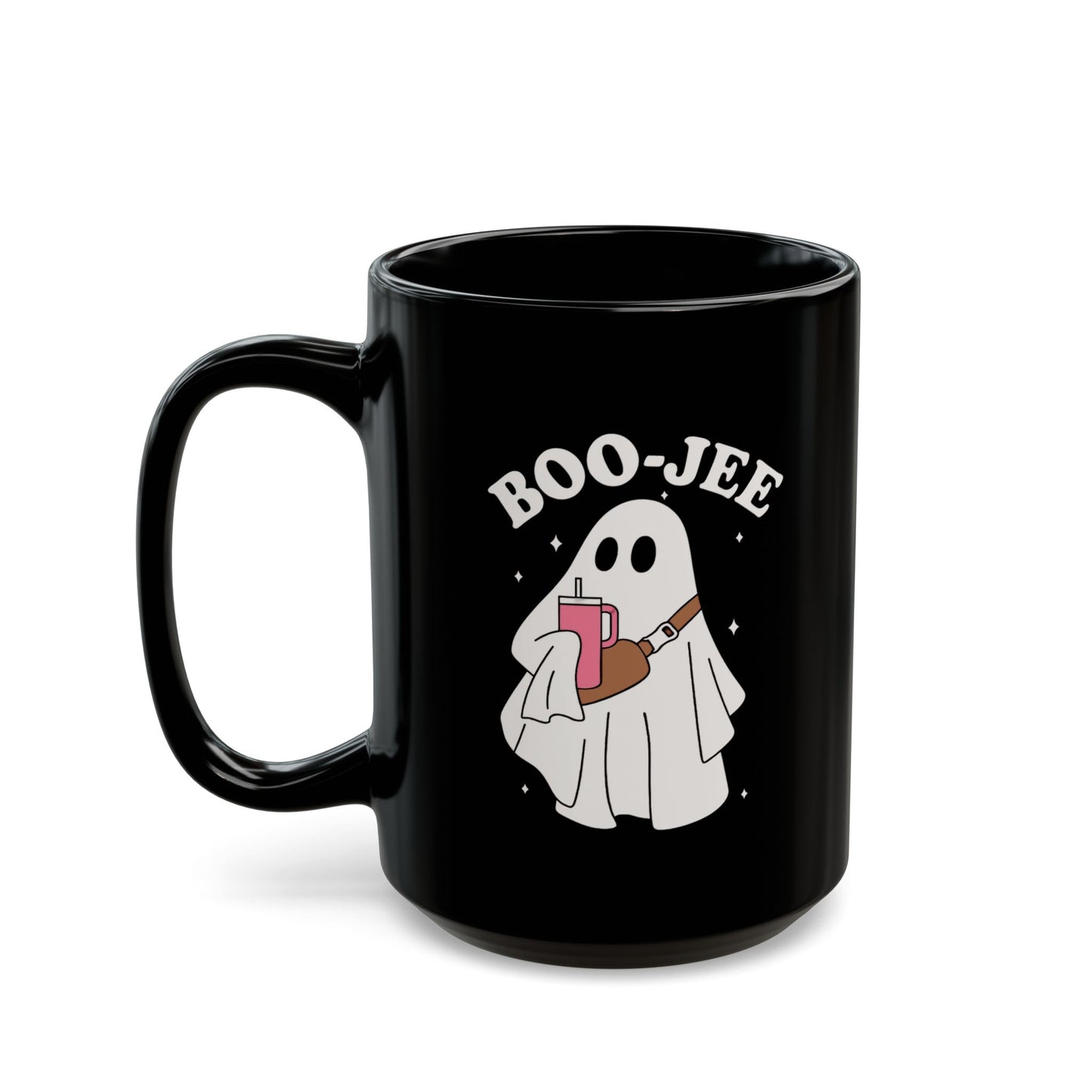 Boujee Ghost Black Mug (11oz, 15oz)