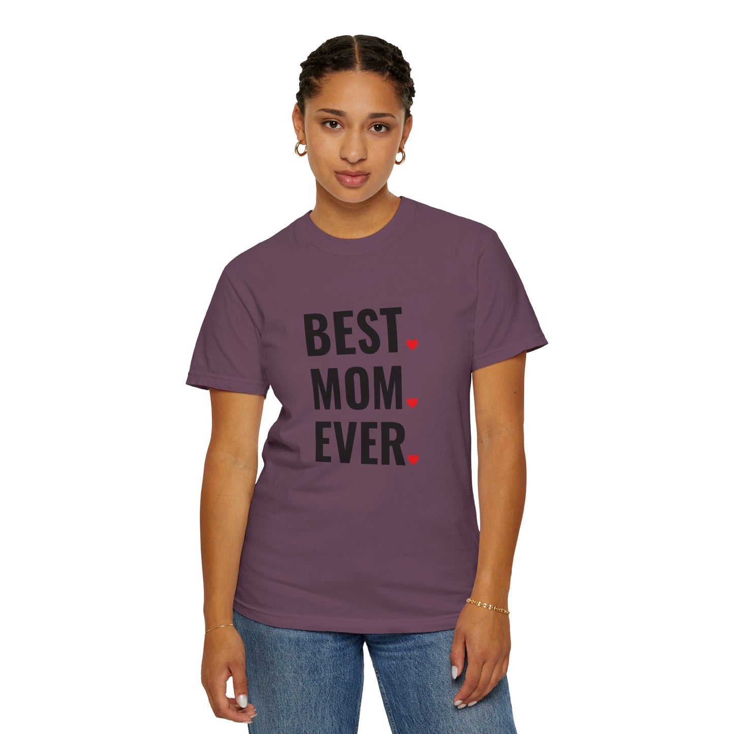 Best Mom Ever Hearts Oversized T-shirt
