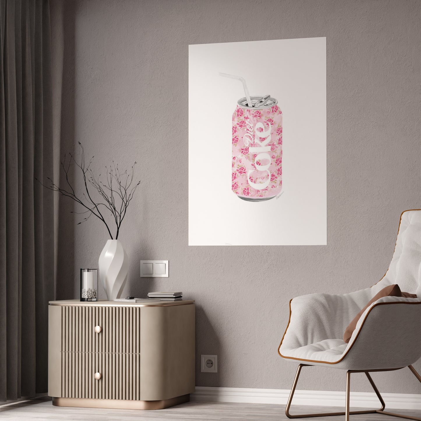 Rose Diet Coke Gloss Poster