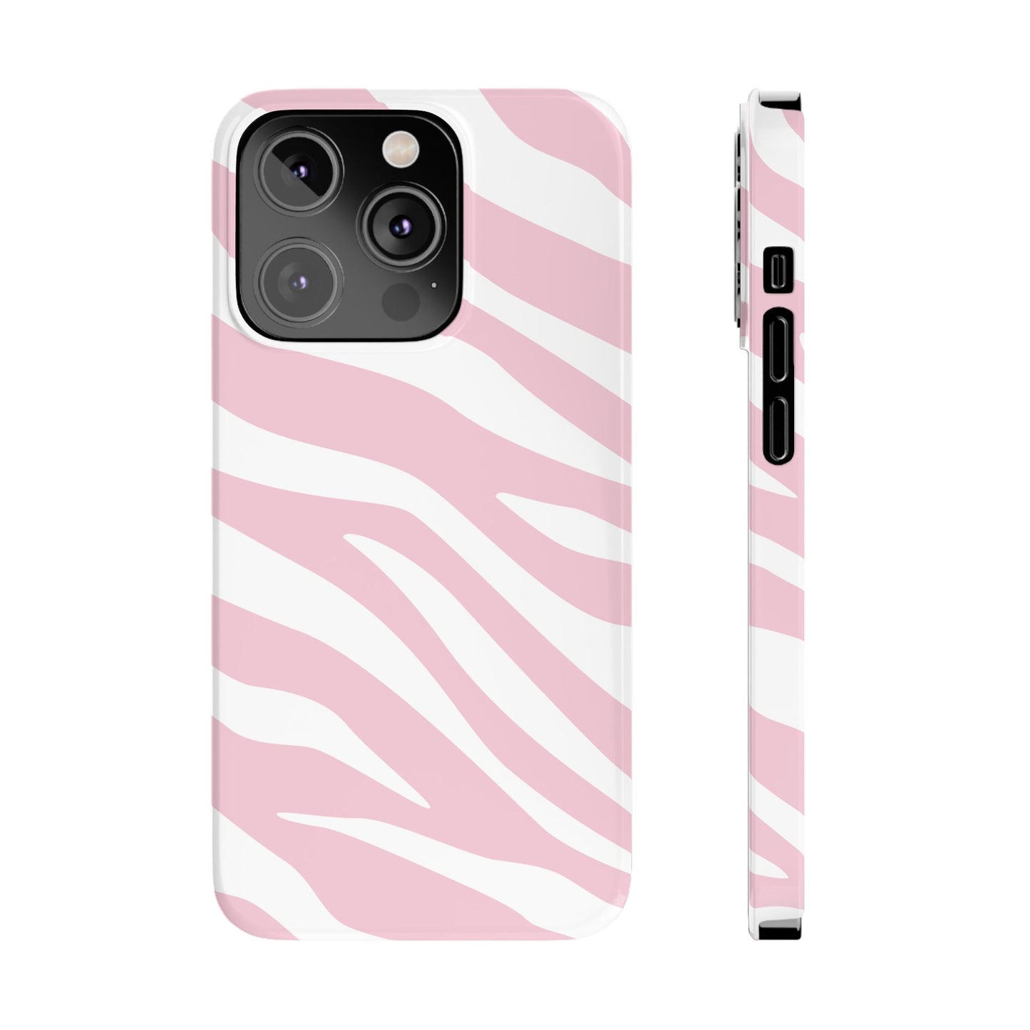Pink Zebra Slim iPhone Case
