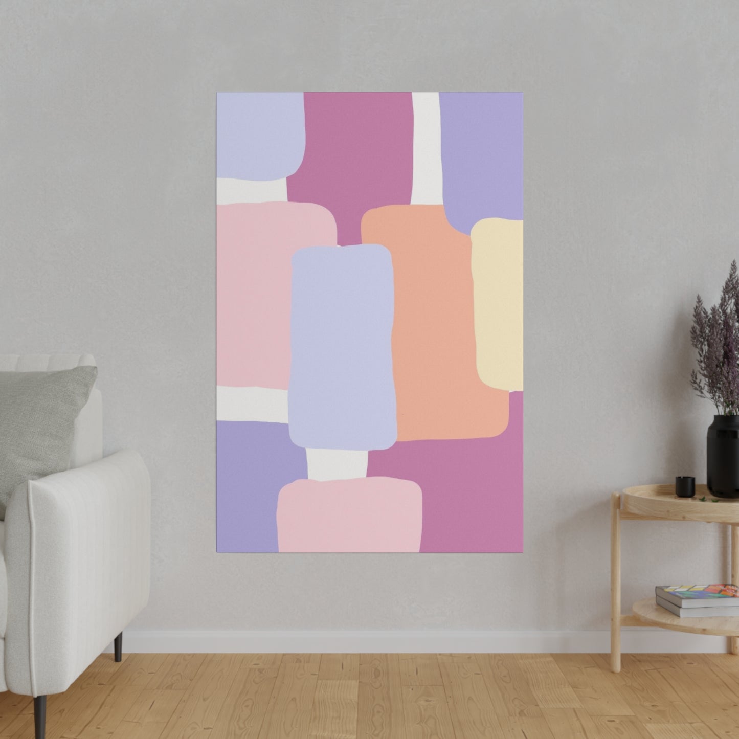 Technicolor Beat Matte Canvas, Stretched