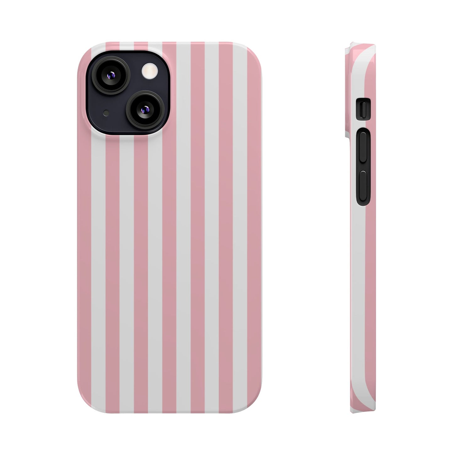 Pink Striped Summer Slim iPhone Case