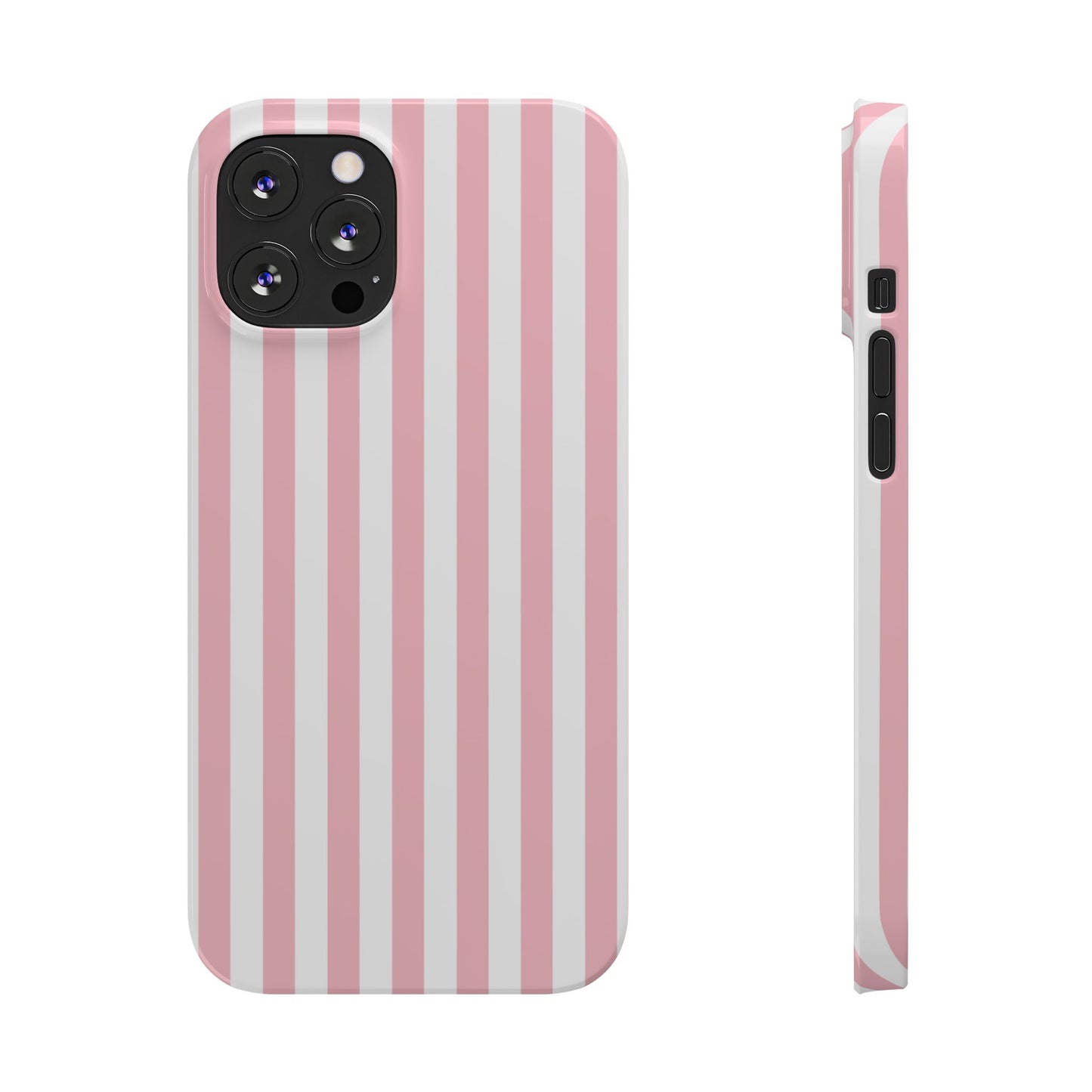 Pink Striped Summer Slim iPhone Case