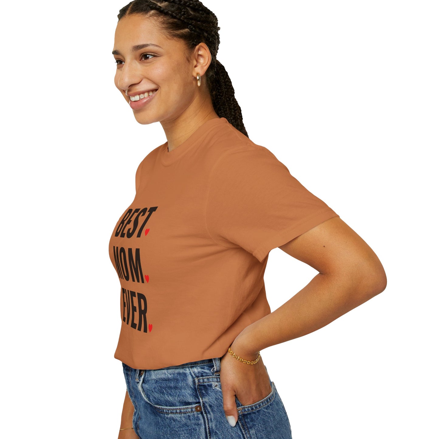 Best Mom Ever Hearts Oversized T-shirt