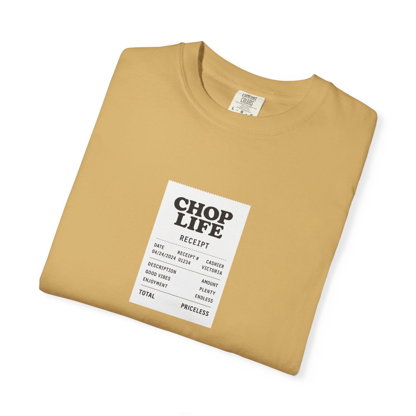 Chop Life Receipt Oversized T-shirt