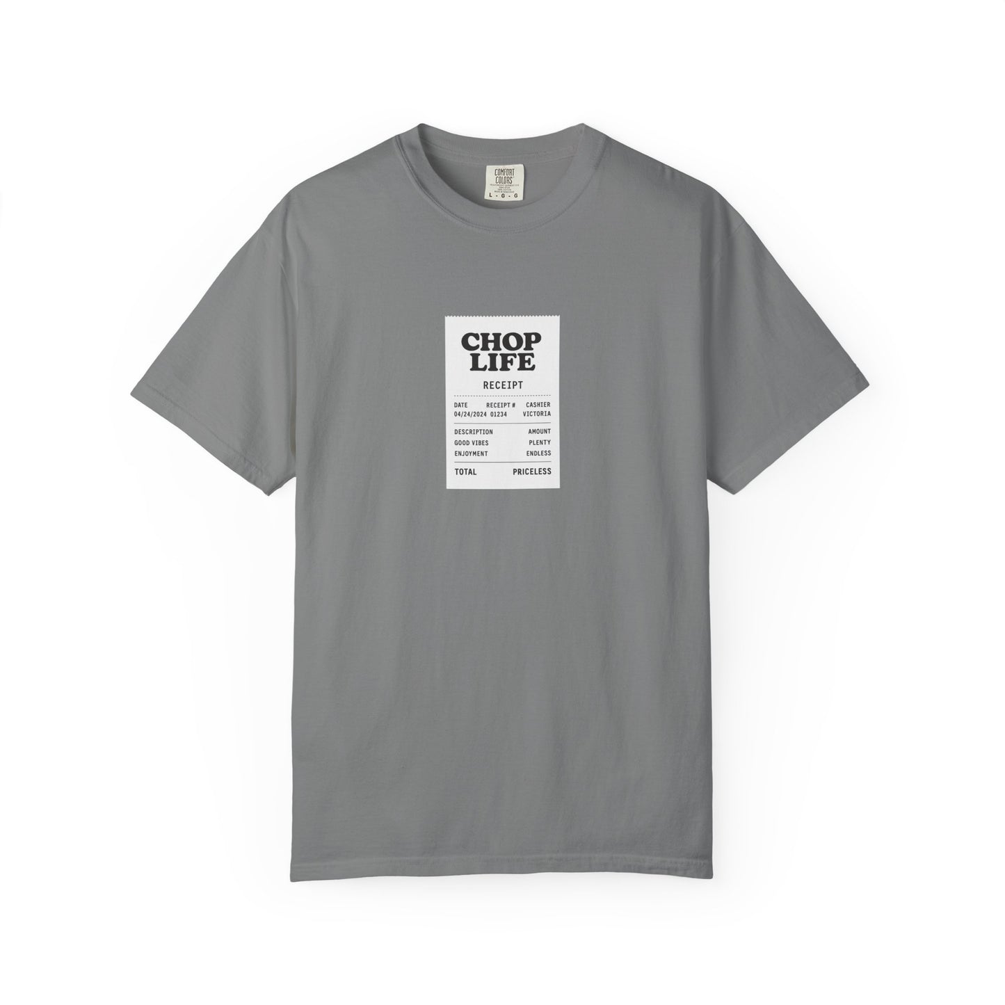 Chop Life Receipt Oversized T-shirt