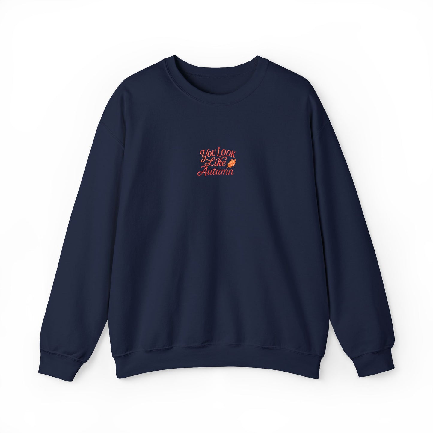 You Look Like Autumn Embroidered Crewneck Sweatshirt