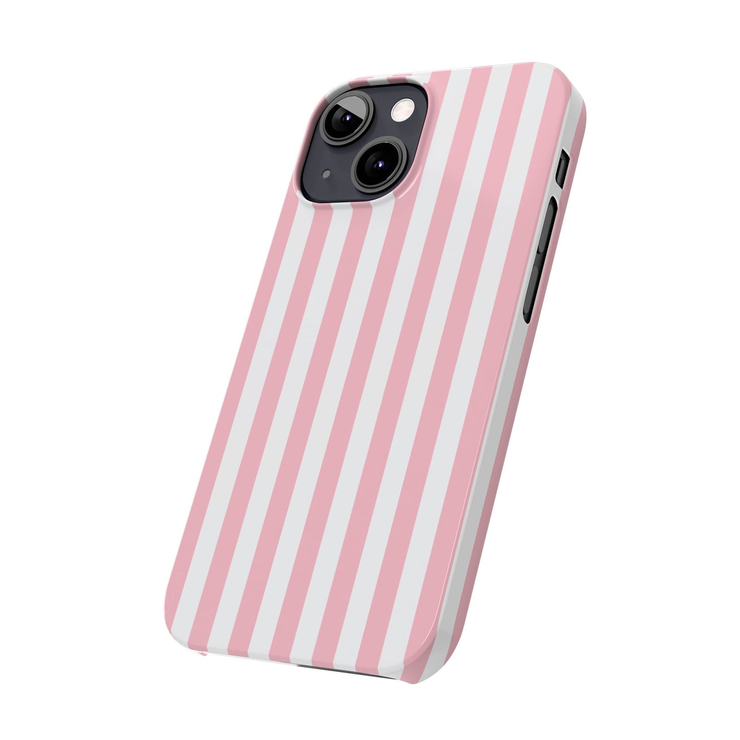 Pink Striped Summer Slim iPhone Case
