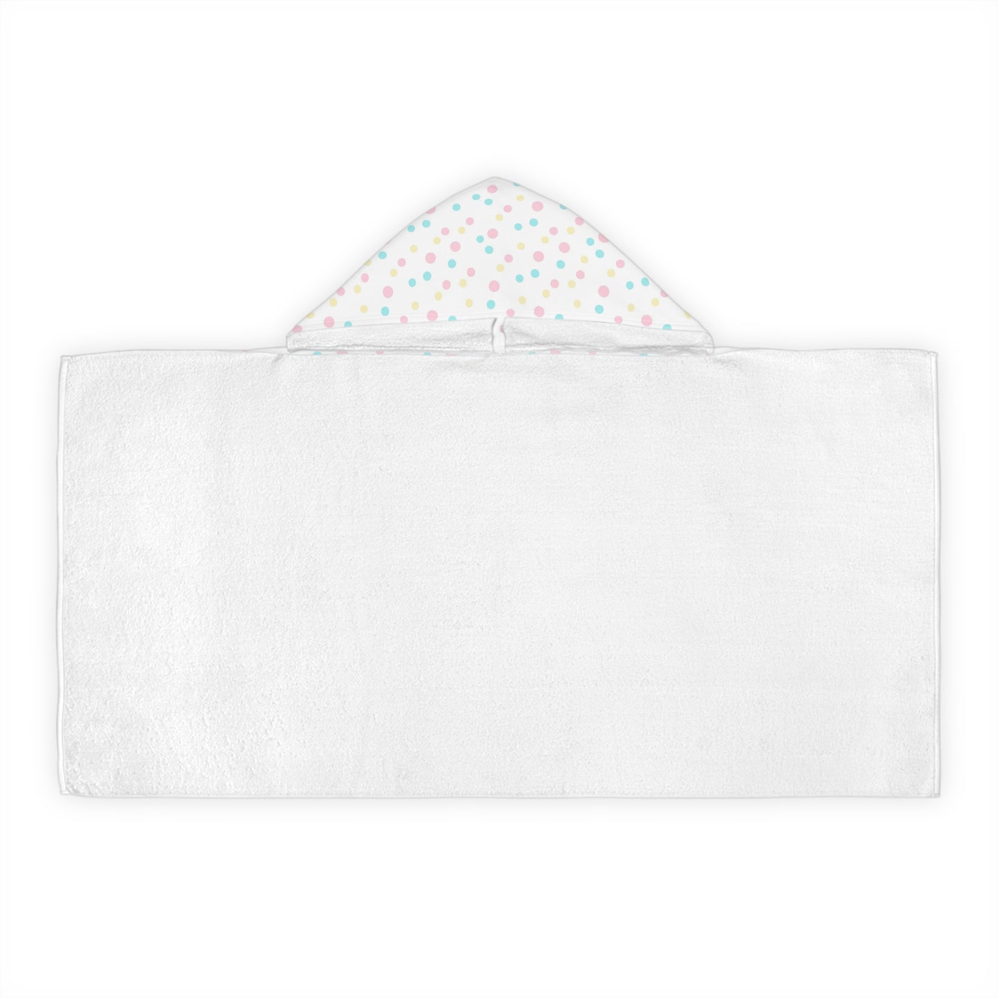 Multicolor Polka Dot Youth Hooded Towel