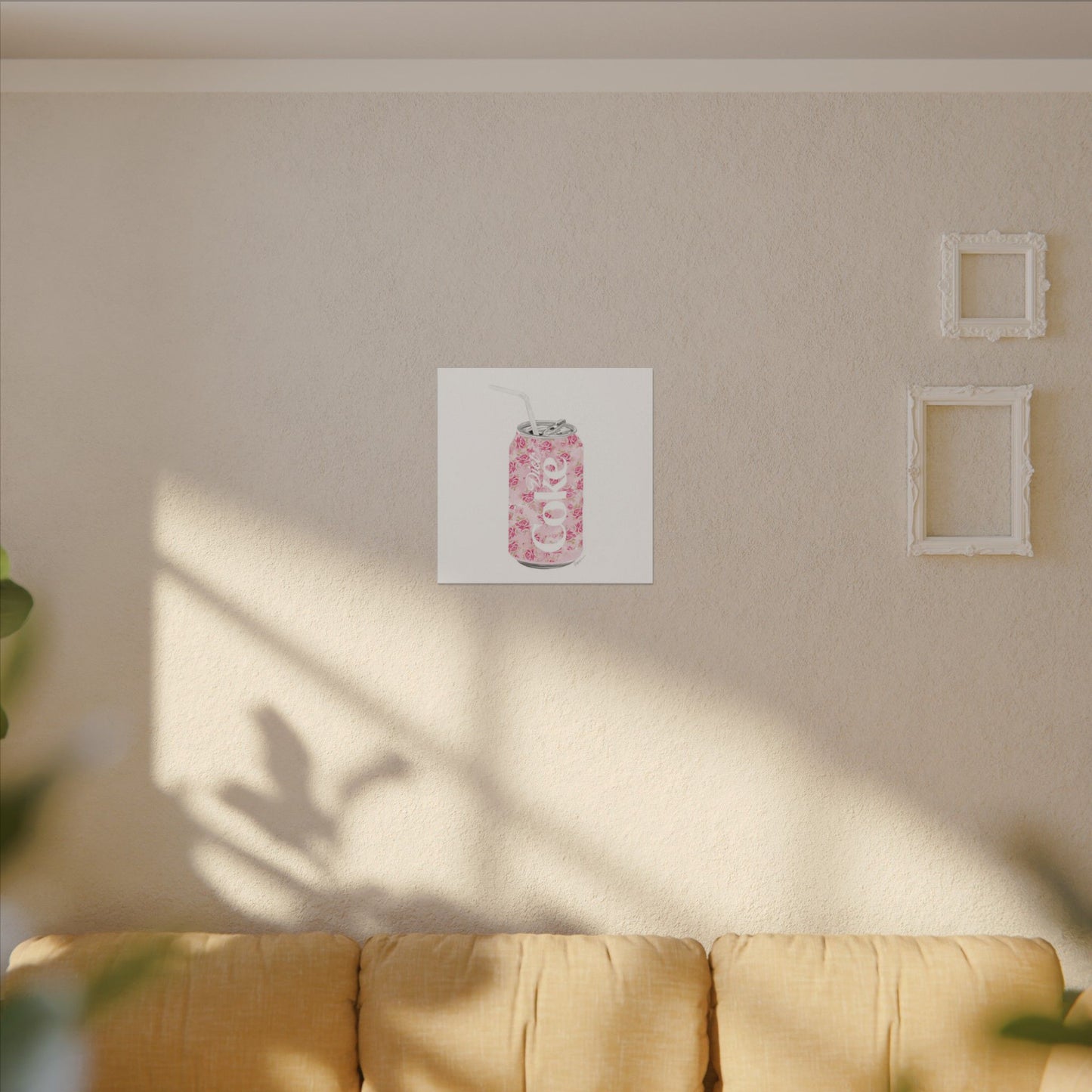 Rose Diet Coke Matte Canvas, Stretched