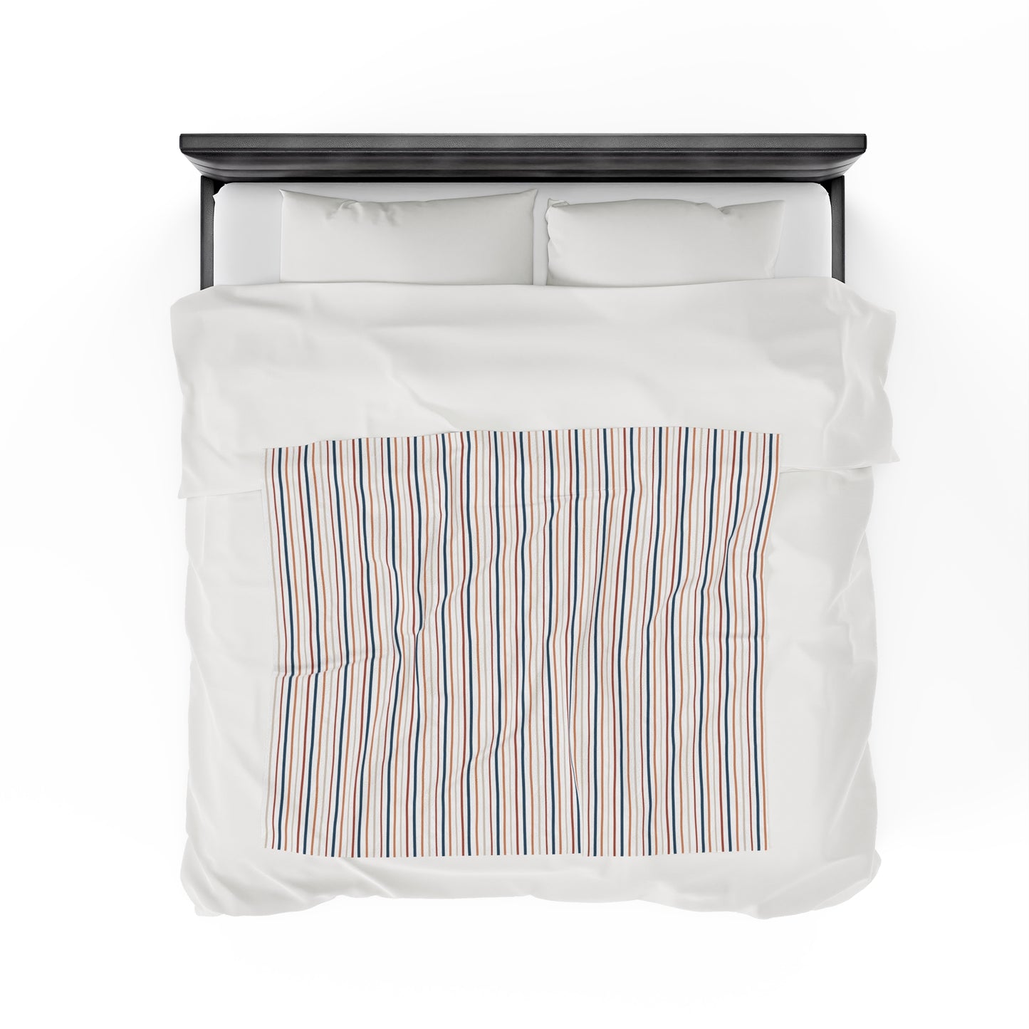 Boho Stripes Velveteen Plush Blanket