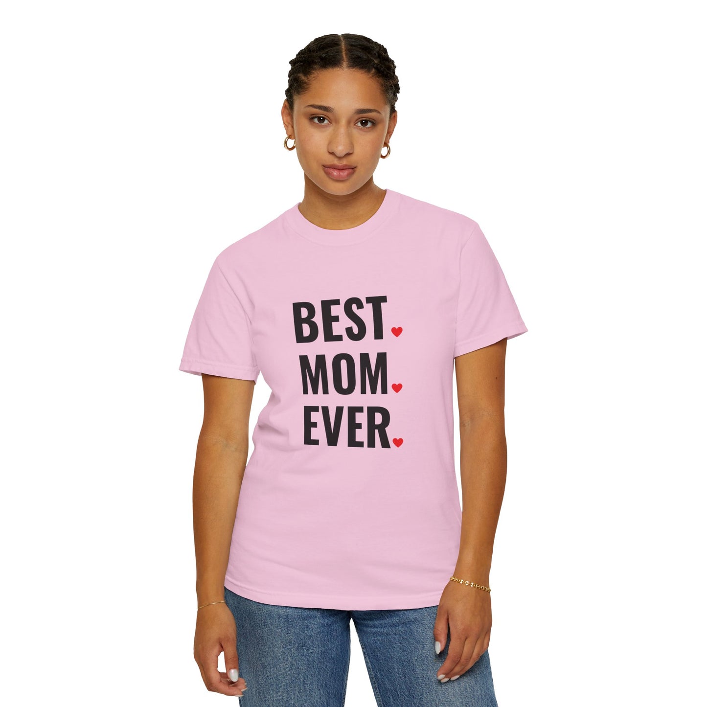 Best Mom Ever Hearts Oversized T-shirt