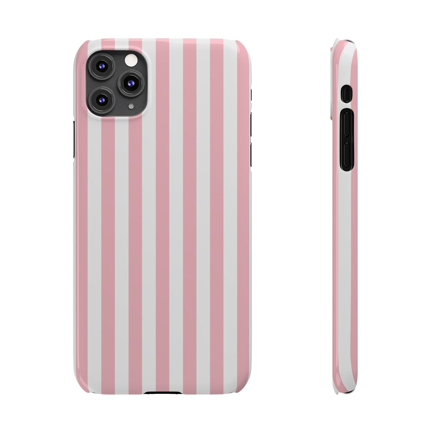 Pink Striped Summer Slim iPhone Case