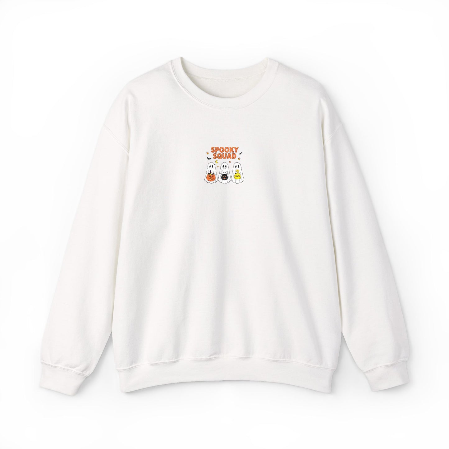 Spooky Squad Trick or Treat Embroidered Crewneck Sweatshirt