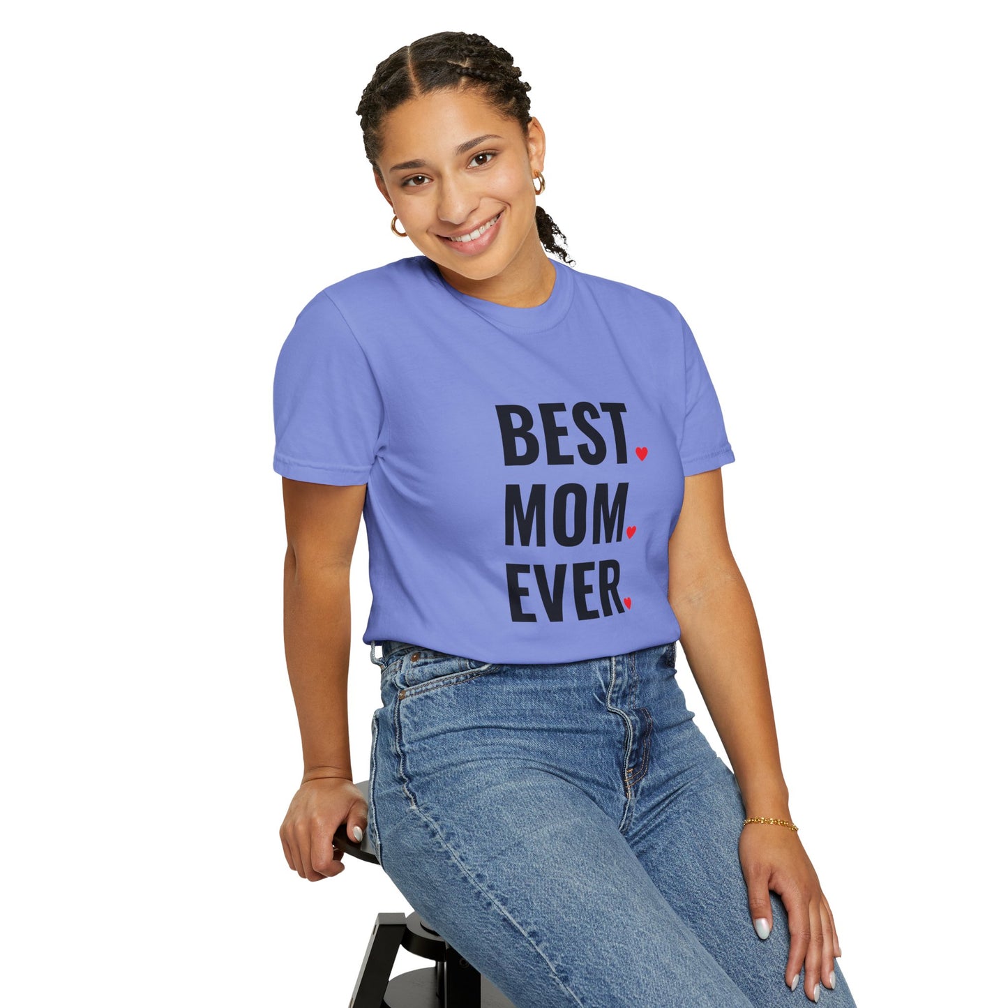 Best Mom Ever Hearts Oversized T-shirt