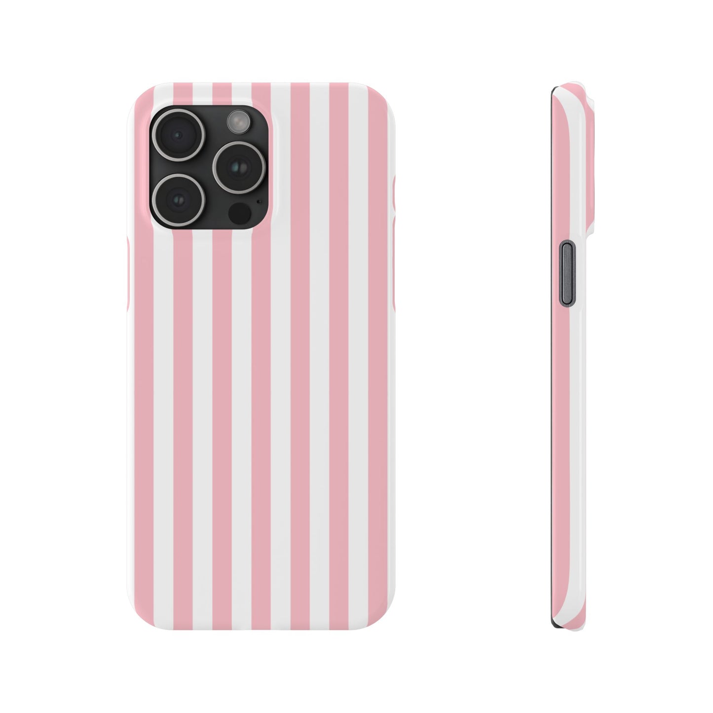 Pink Striped Summer Slim iPhone Case