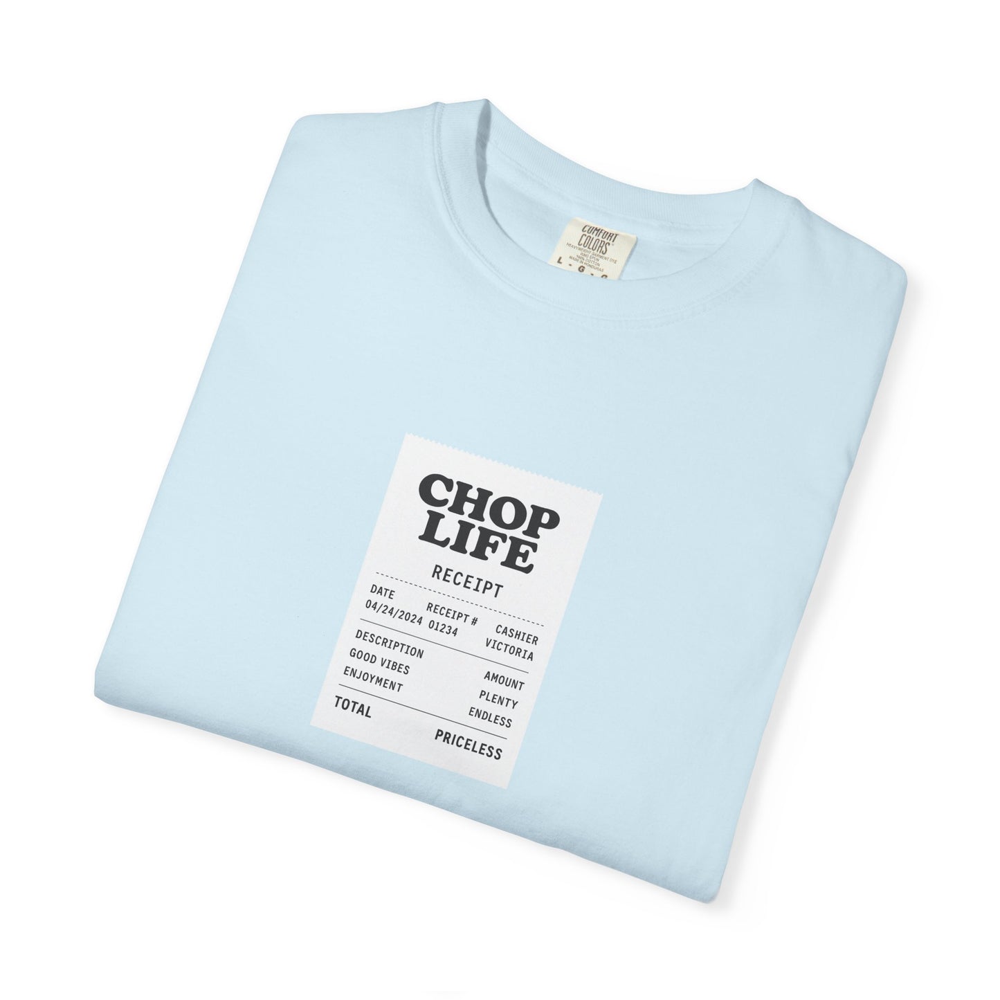 Chop Life Receipt Oversized T-shirt