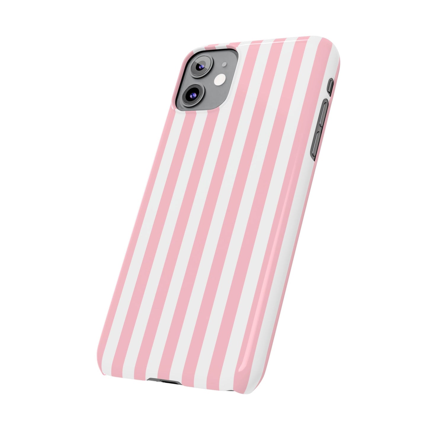Pink Striped Summer Slim iPhone Case